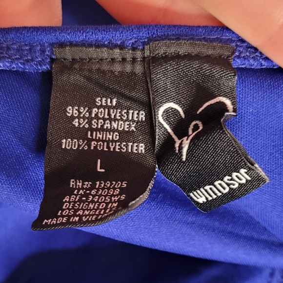 Evanna Formal Crepe Ruched Dress - Picture 3 of 3